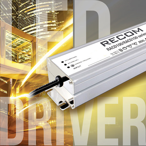 New RECOM High Power LED Driver for Street and Outdoor Lighting